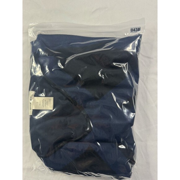 Max Studio Womens Small Long Rayon Dress Blue Black Striped Fitted Tight - Picture 7 of 8